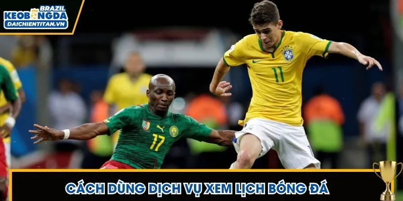 Cách dùng dịch vụ xem lịch bóng đá