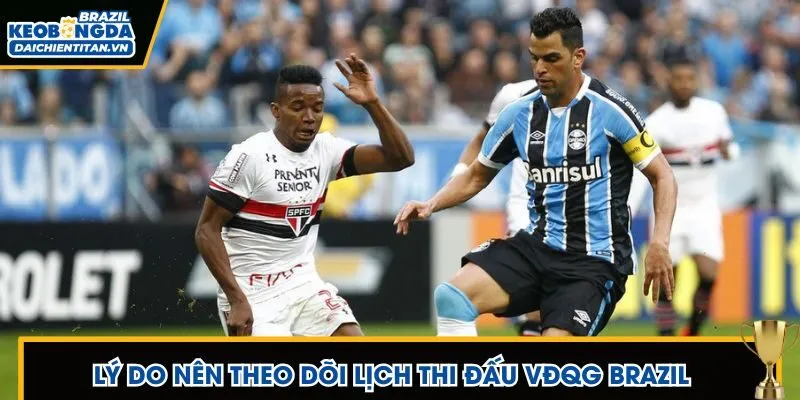 Xem lịch thi đấu VĐQG Brazil biết diễn biến